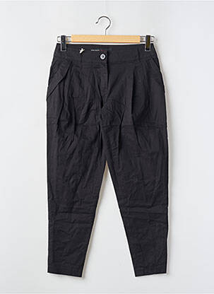 Pantalon chino tissage popeline taille haute noir MISS SIXTY femme