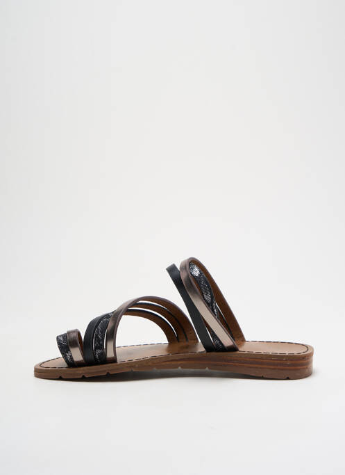 Tongs noir CHATTAWAK pour femme