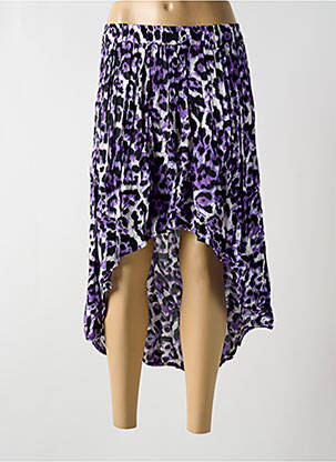 Jupe courte taille élastique violet MOTEL ROCKS femme