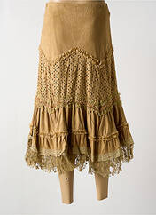 Jupe longue beige LOV'LY pour femme seconde vue