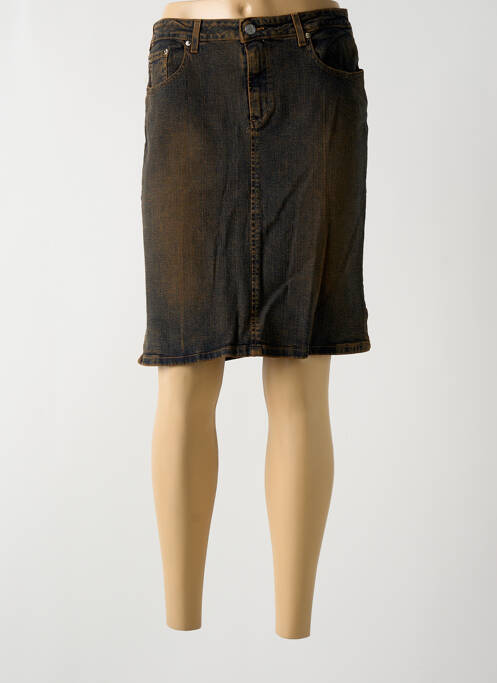Jupe mi-longue stretch noir CIMARRON femme