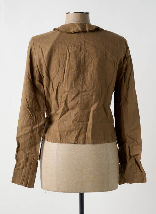 Gilet cache-cœur marron LE PHARE DE LA BALEINE pour femme