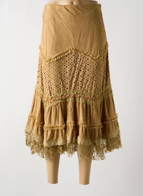 Jupe longue beige LOV'LY pour femme