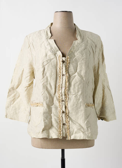 Veste casual beige QUATTRO pour femme