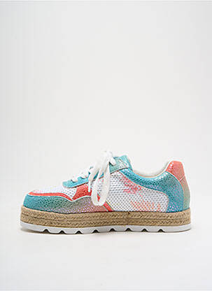 Espadrilles tissage satiné talon plat jusqu'à 3cm orange CHATTAWAK femme