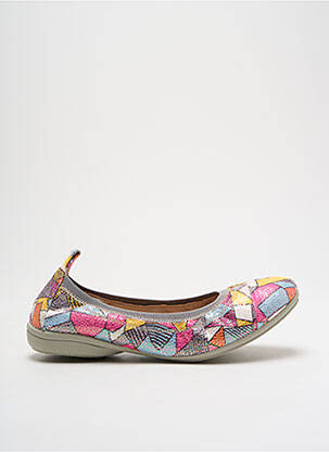 Ballerines impression talon plat jusqu'à 3cm gris FUGITIVE BY FRANCESCO ROSSI femme
