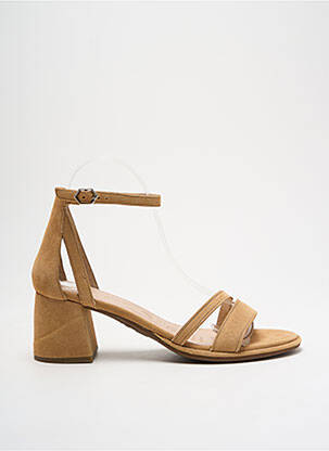 Sandales/nu pieds fermeture bride(s) talon de 4 à 6cm beige WONDERS femme