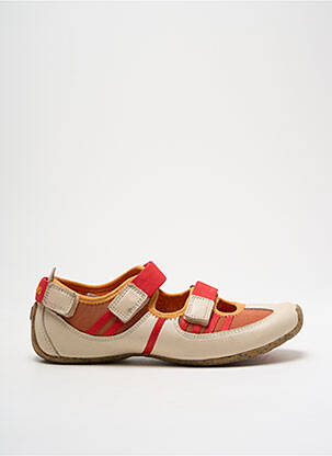Sandales/nu pieds matière lisse talon plat jusqu'à 3cm rouge TSUBO femme