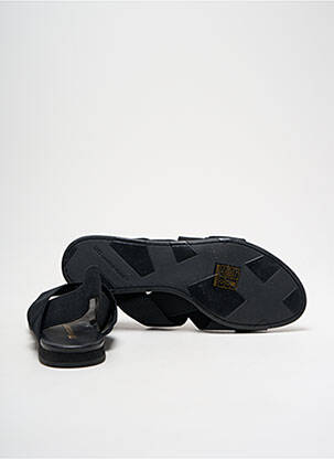 Sandales/nu pieds tissage satiné talon plat jusqu'à 3cm noir UNITED NUDE femme