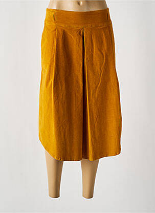 Jupe mi-longue stretch jaune LE PETIT BAIGNEUR femme