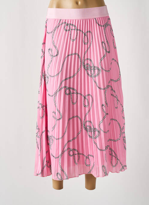 Jupe longue rose ESQUALO pour femme