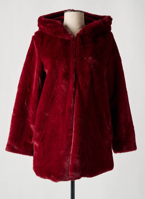Manteau court rouge LA FEE MARABOUTEE pour femme