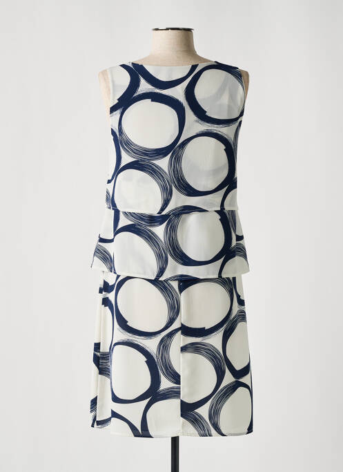 Robe courte bleu LA FEE MARABOUTEE pour femme