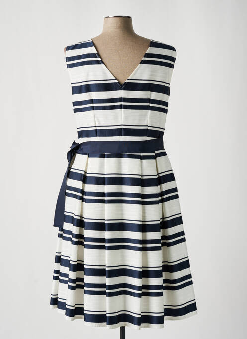 Robe mi-longue bleu LA FEE MARABOUTEE femme