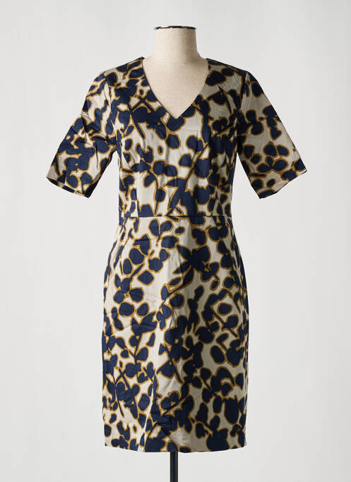 Robe mi-longue bleu SANDWICH pour femme