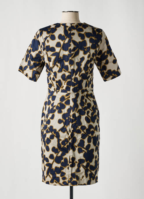 Robe mi-longue bleu SANDWICH pour femme