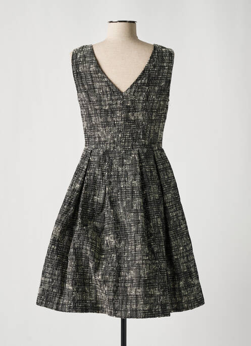 Robe mi-longue noir LA FEE MARABOUTEE pour femme