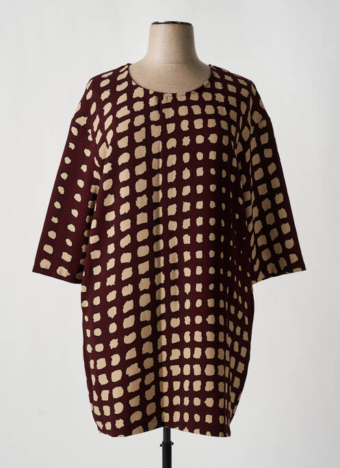 Robe mi-longue rouge LA FEE MARABOUTEE pour femme