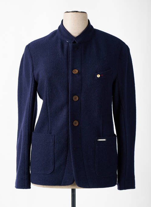Veste casual fermeture boutonnée sur le devant bleu STEINBOCK homme