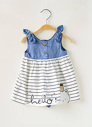 Robe mi-longue sans manche sans manche blanc MAYORAL fille