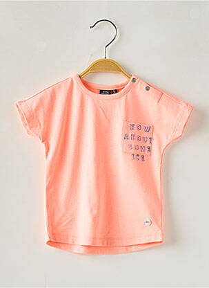 T-shirt stretch manches courtes orange BABYFACE garçon