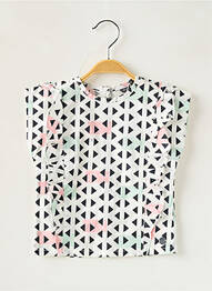 Blouse manches courtes manches courtes blanc BABYFACE fille