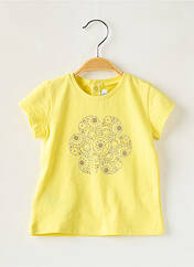 T-shirt jaune MAYORAL pour fille seconde vue