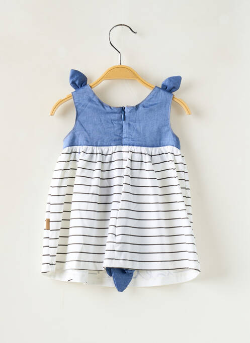 Robe mi-longue blanc MAYORAL pour fille