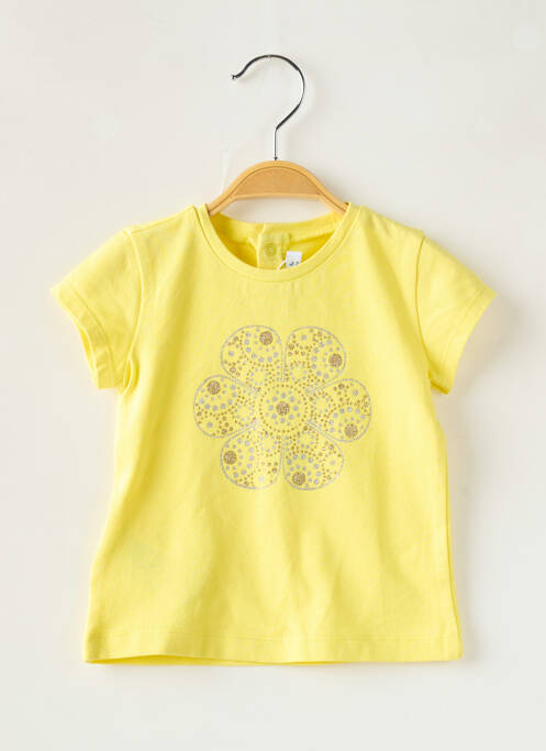 T-shirt jaune MAYORAL pour fille
