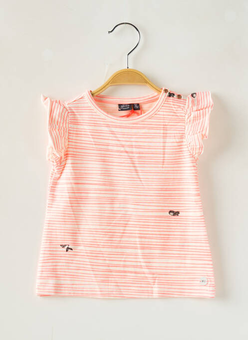 T-shirt orange BABYFACE pour fille