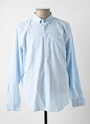 Chemise manches longues bleu HOLLISTER pour homme
