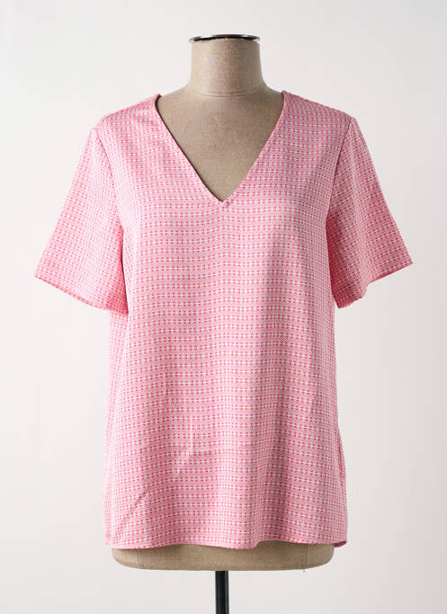 Blouse rose YAYA pour femme