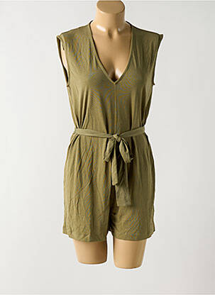 Combishort sans manche sans manche vert MANGO femme
