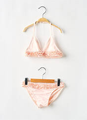 Maillot de bain 2 pièces rose DOS TORTUGAS pour fille seconde vue