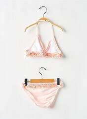 Maillot de bain 2 pièces rose DOS TORTUGAS pour fille seconde vue