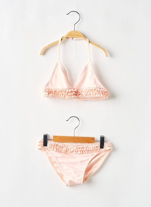 Maillot de bain 2 pièces rose DOS TORTUGAS pour fille