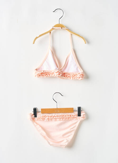 Maillot de bain 2 pièces rose DOS TORTUGAS pour fille