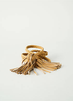 Ceinture tissage tressé beige CHICOSOLEIL femme