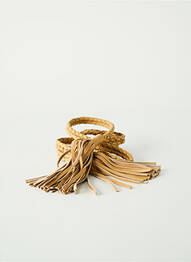 Ceinture tissage tressé beige CHICOSOLEIL femme