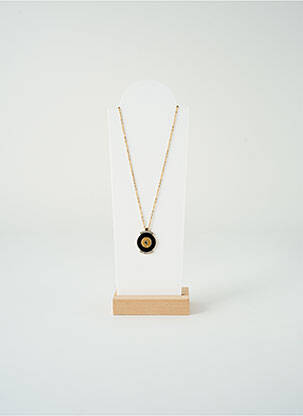 Collier matériaux métal noir VISSON femme
