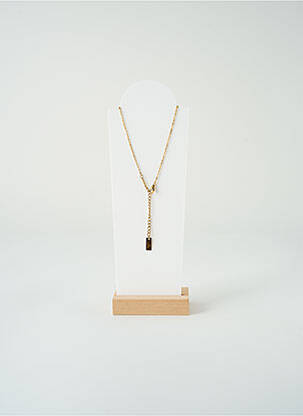 Collier matériaux métal noir VISSON femme