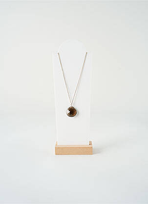 Collier ornement breloque / pampille argent SATINE femme