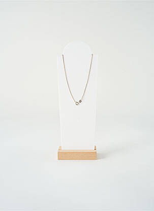 Collier ornement breloque / pampille argent SATINE femme