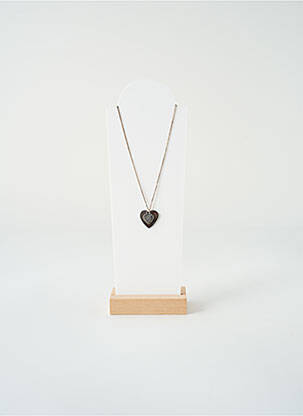 Collier ornement breloque / pampille argent SATINE femme