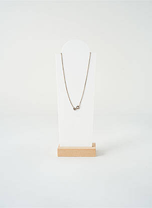 Collier matériaux métal vert SATINE femme