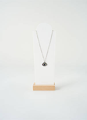 Collier ornement oxyde de zirconium vert SATINE femme