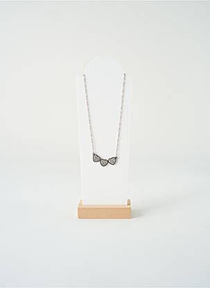Collier ornement oxyde de zirconium argent SATINE femme