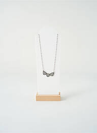 Collier ornement oxyde de zirconium argent SATINE femme