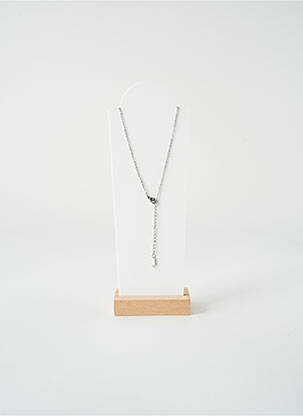 Collier ornement oxyde de zirconium argent SATINE femme