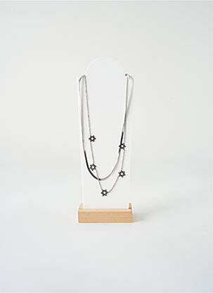 Collier matériaux métal argent SATINE femme